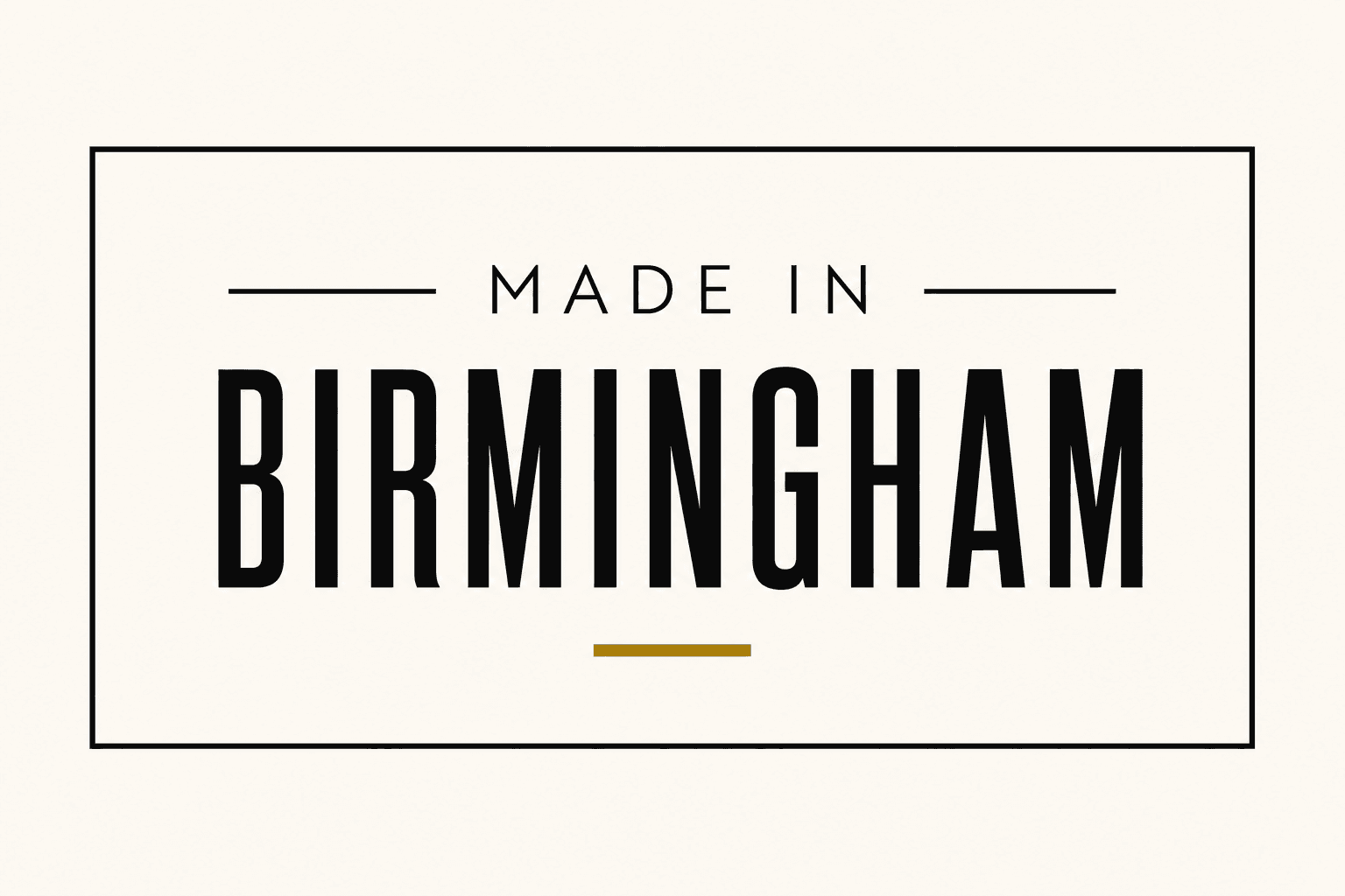 Made in Birmingham, United Kingdom — official badge